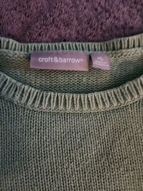 Croft & Barrow sage green crewneck sweater